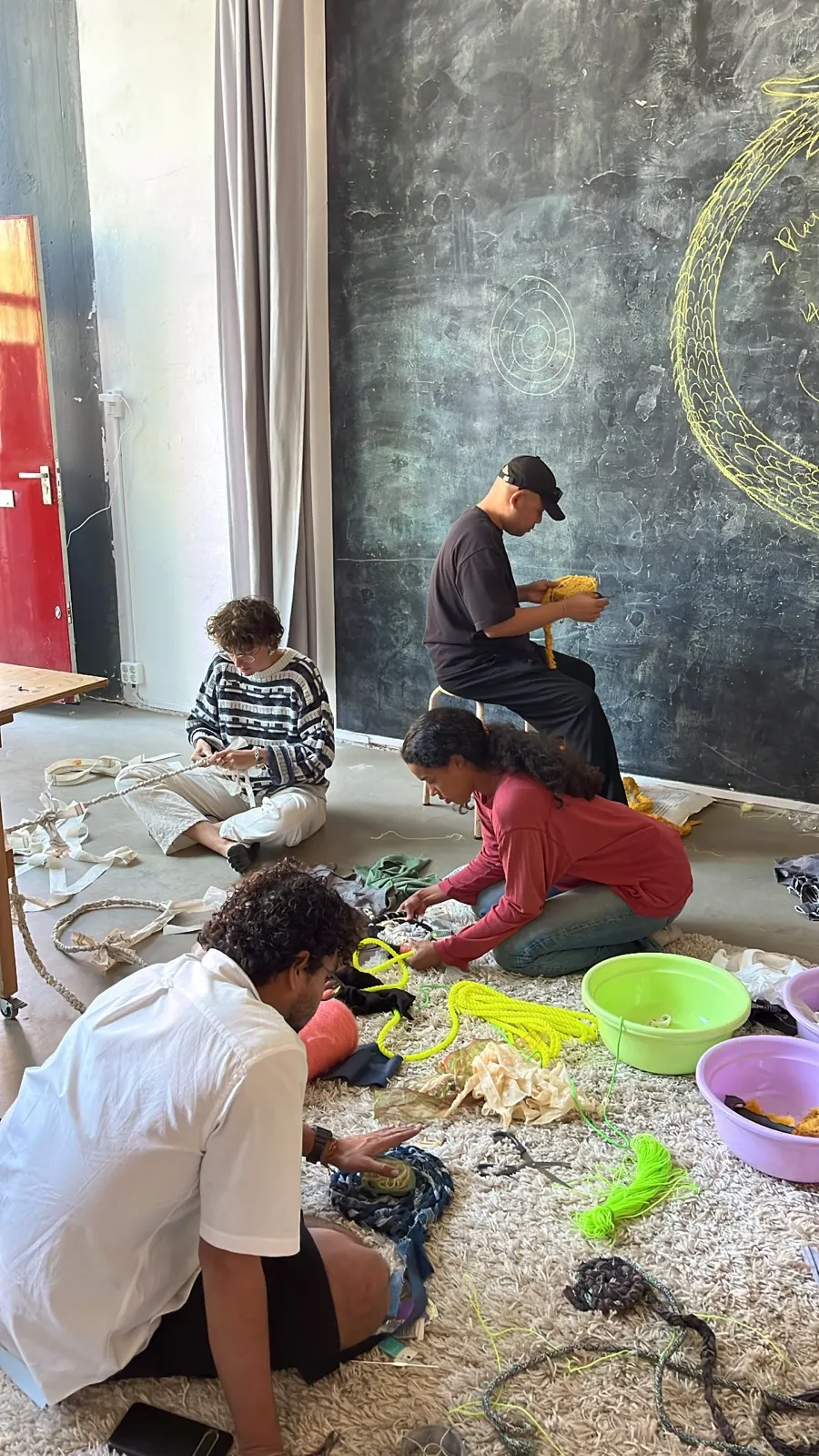 Transforming textile with BEA1991 repair workshop with BEA1991 at Reparatie Remise, Amsterdam — photo 1