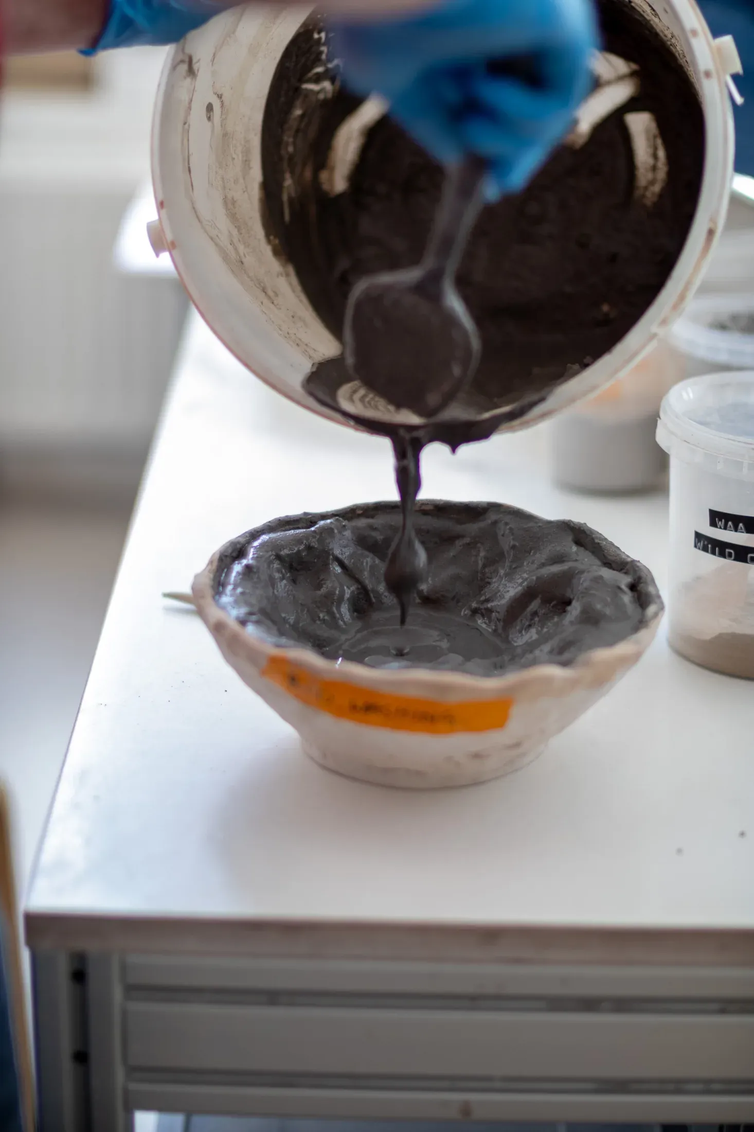 Assembling Glazes with vuur collective repair workshop with vuur collective at Reparatie Remise, Amsterdam — photo 3