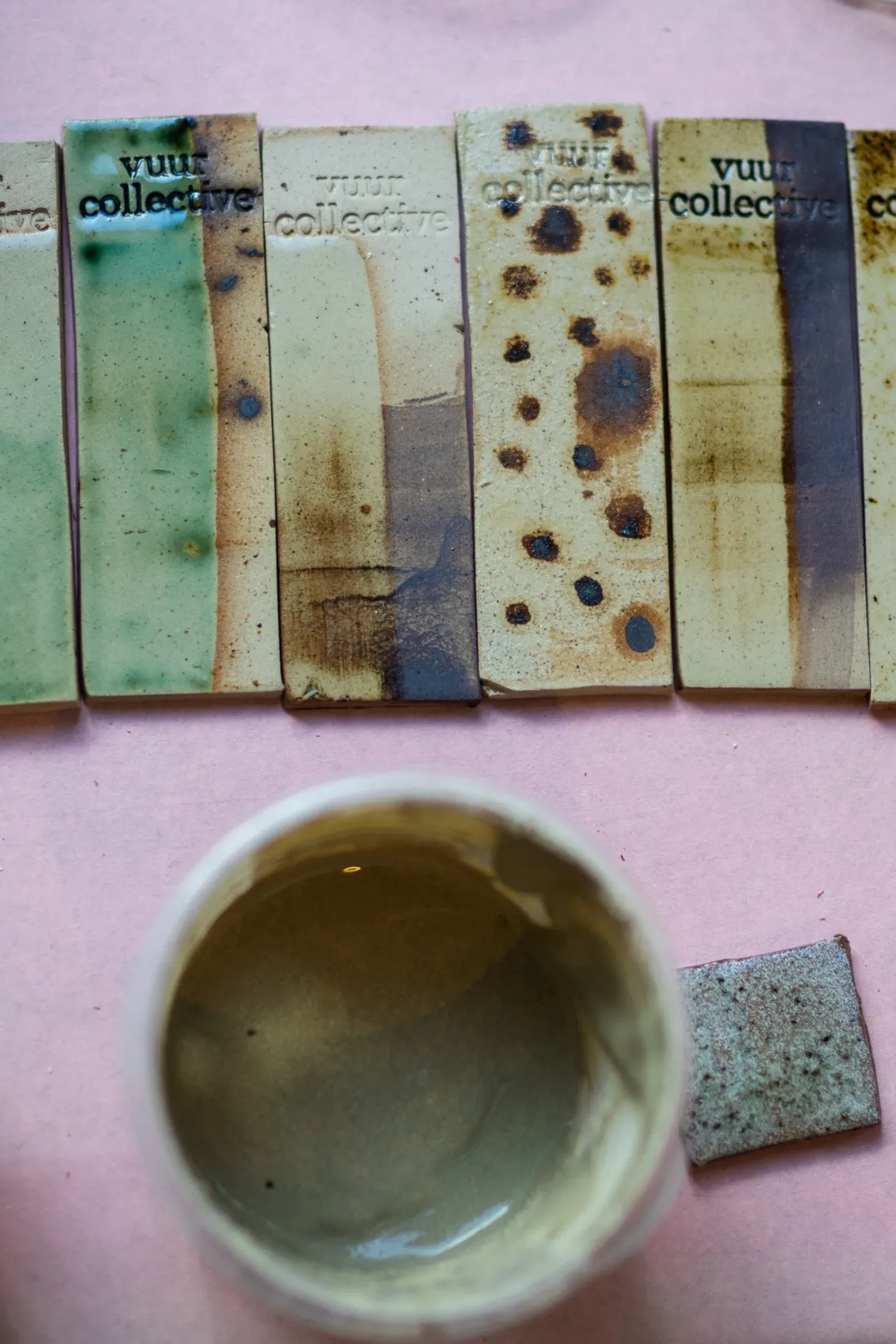 Assembling Glazes with vuur collective repair workshop with vuur collective at Reparatie Remise, Amsterdam — photo 9